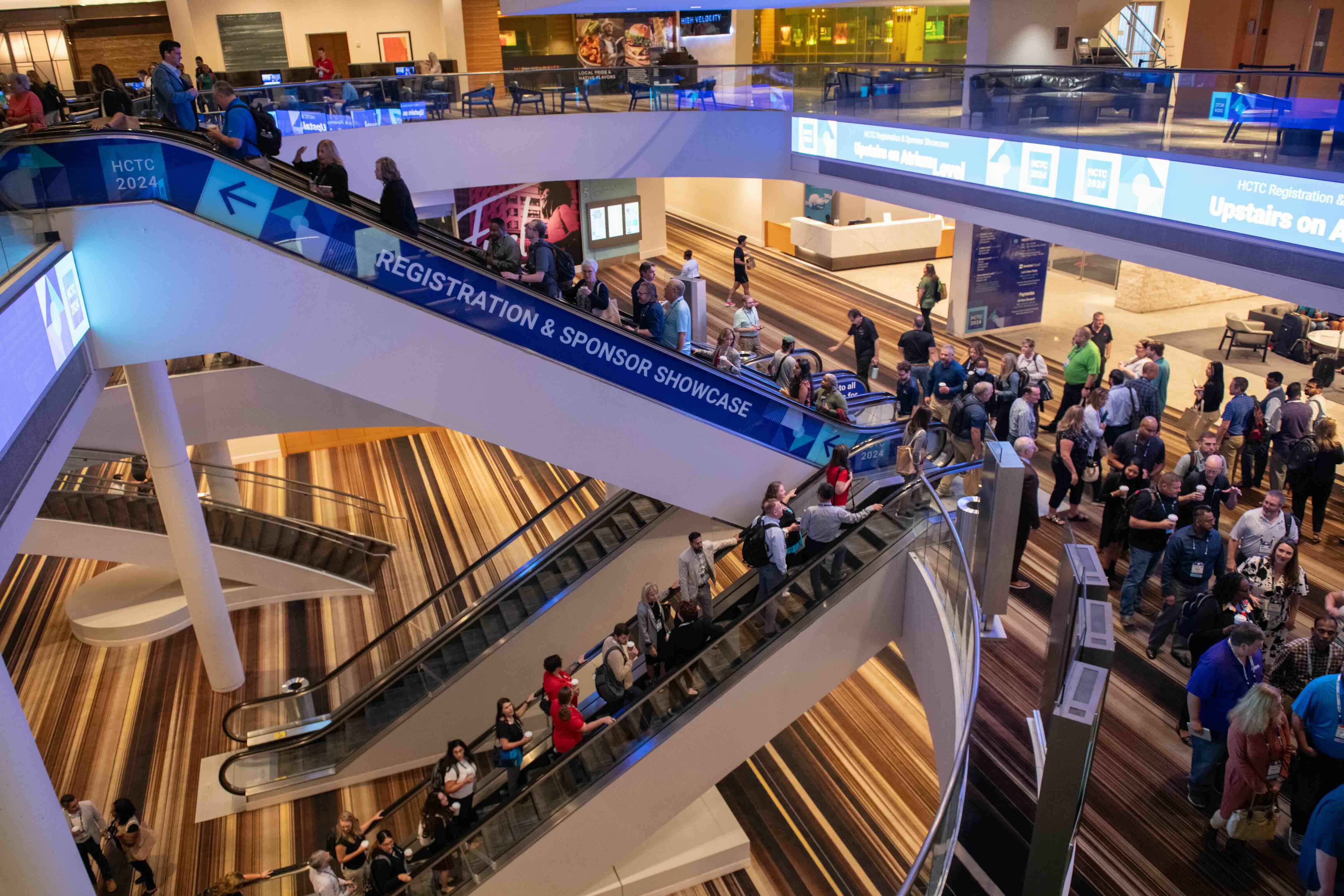 HCTC 2024 | Crowd on Escalator photo